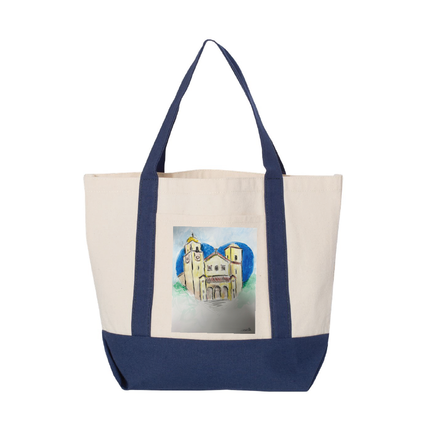 Holy Trinity Reusable Large Canvas Deluxe Tote Bag